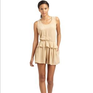 Robert Rodriguez Nude Silk Romper Size 4